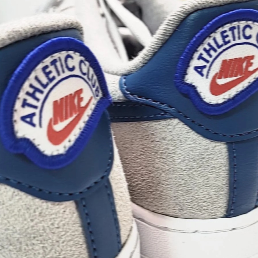 (GS) Nike Air Force 1 LV8 Athletic Club Light Smoke Grey Marina 착용 스타일