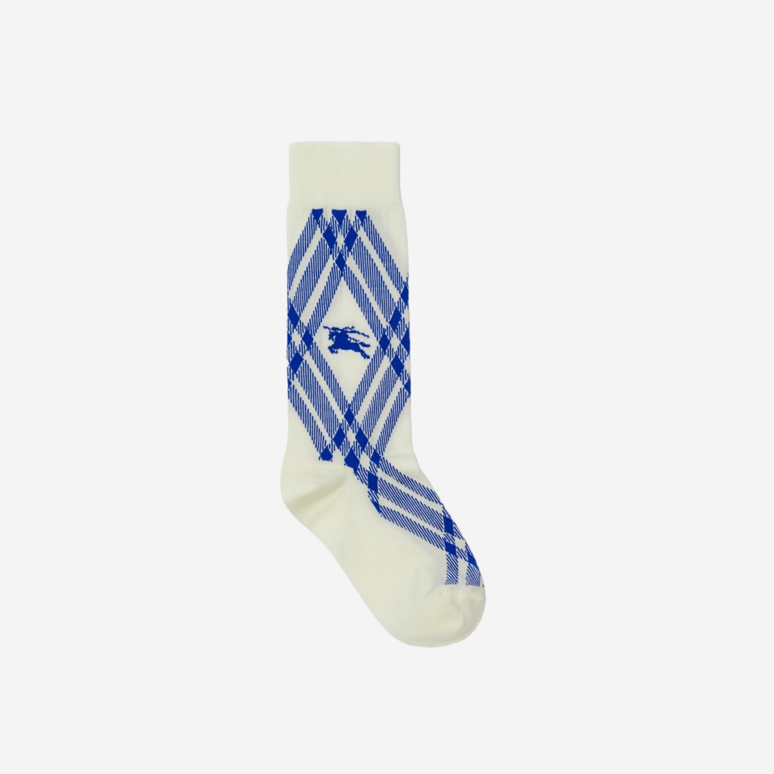 Burberry Check Cotton Blend Socks Knight White 상세 이미지 1