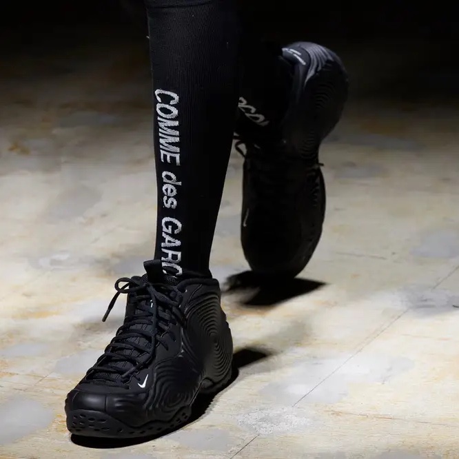 Nike x Comme des Garcons Homme Plus Air Foamposite One White, Nike Air Foamposite One NRG Galaxy 착용 스타일 - 7