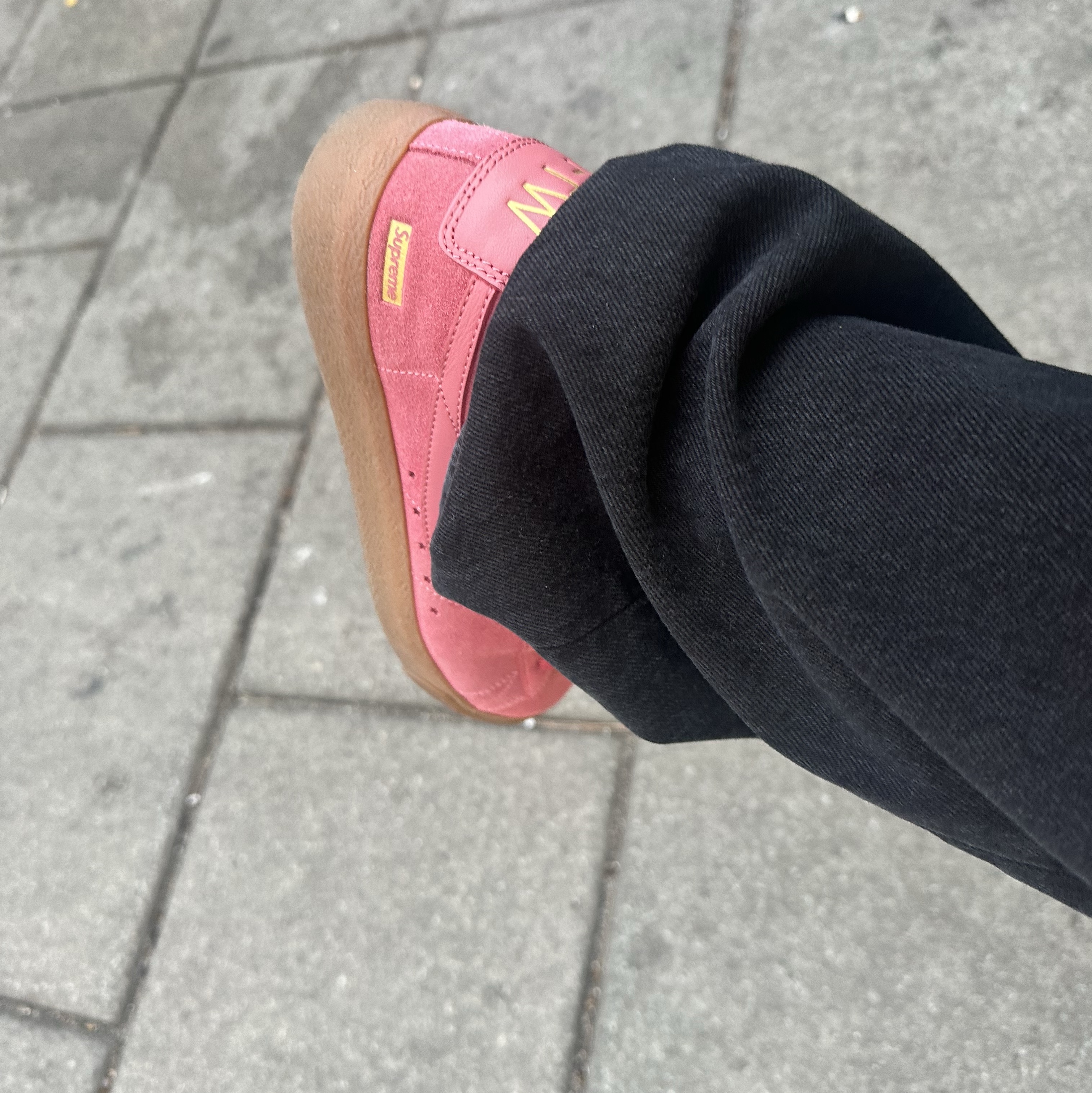 Nike x Supreme SB Blazer Low GT Desert Bloom 착용 스타일