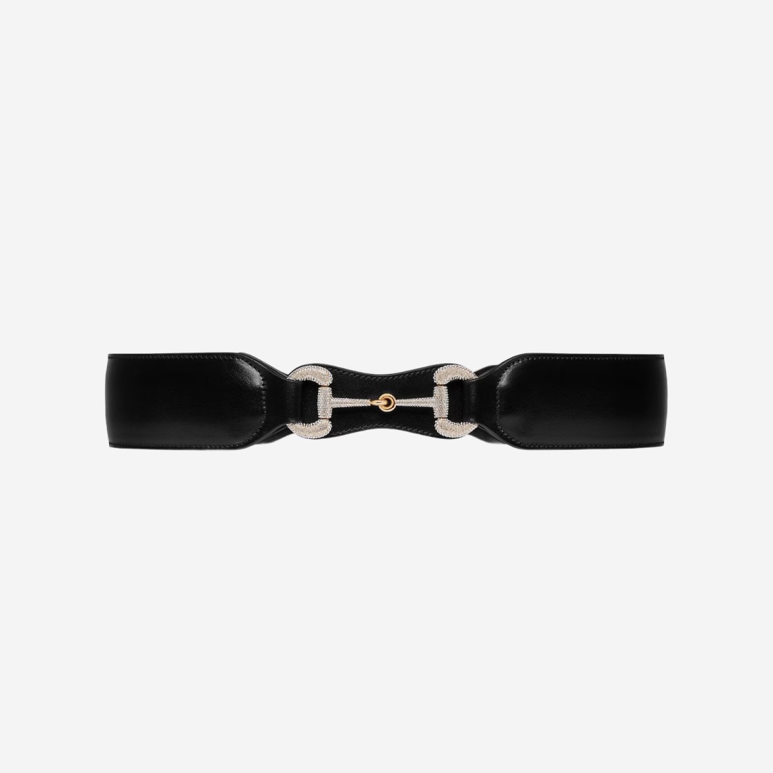 (W) Gucci 1955 Horsebit Wide Leather Belt Black Leather 상세 이미지 1