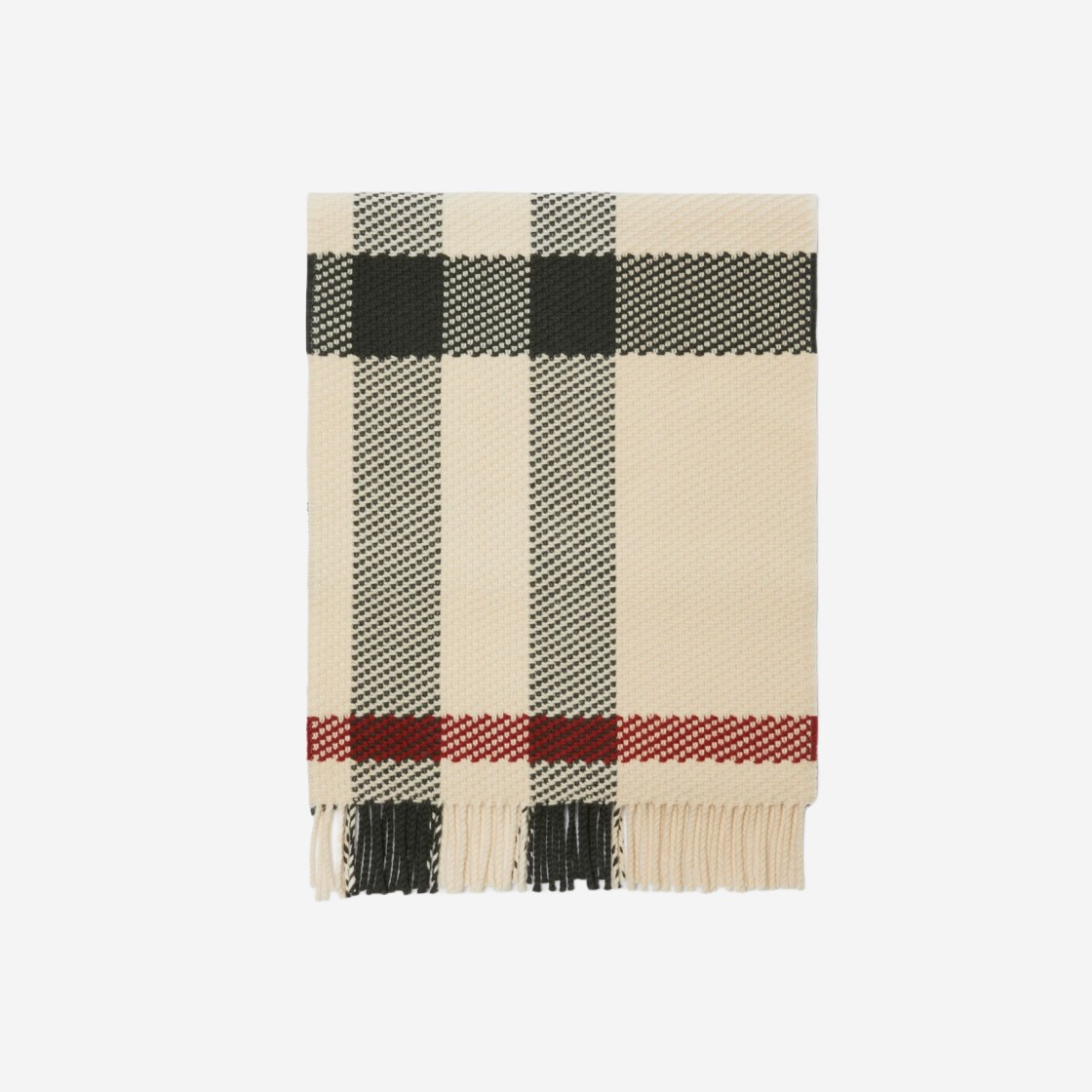 Burberry Check Wool Scarf Stone 상세 이미지 2