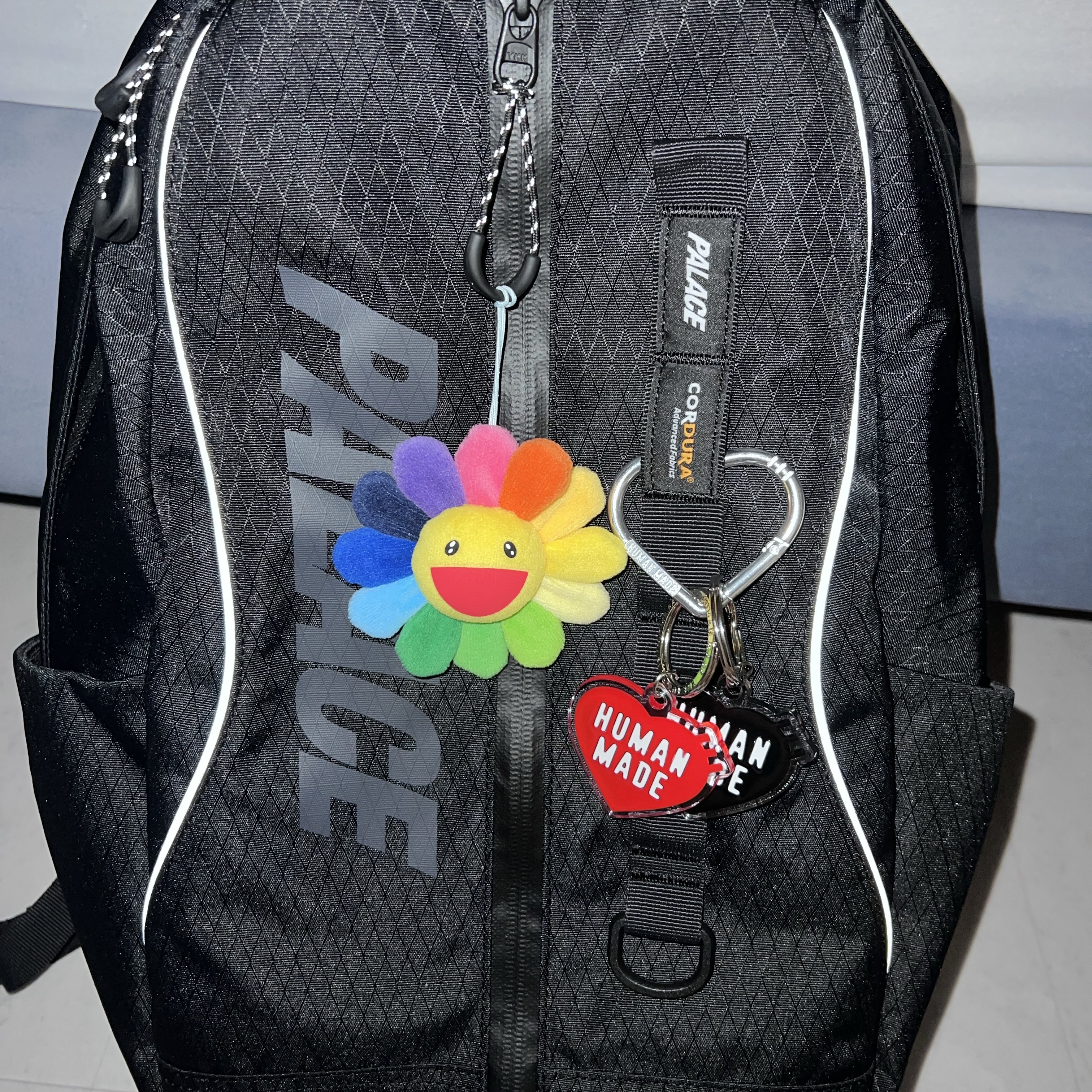 Palace Cordura Y-Rip Backpack Black - 24SS 착용 스타일
