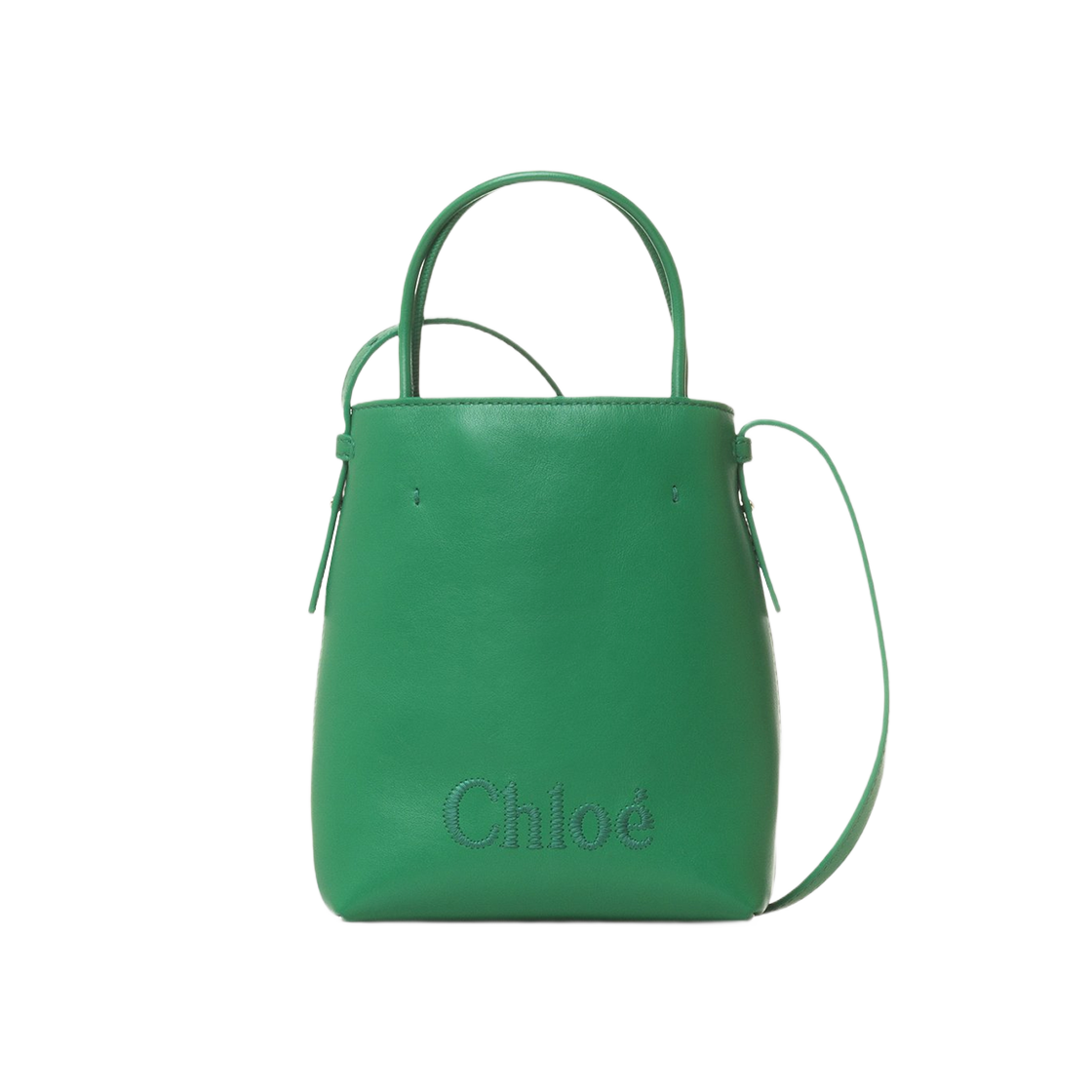 Chloe Sense Micro Tote Bag Pop Green 상세 이미지 1