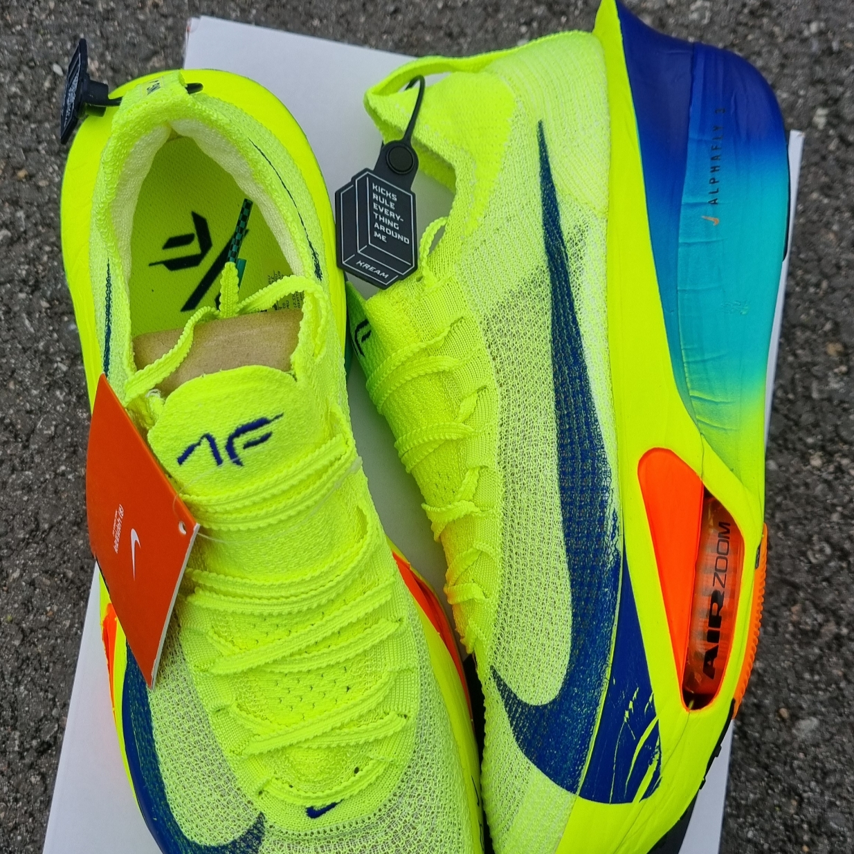 Nike Air Zoom Alphafly Next% 3 Volt 착용 스타일