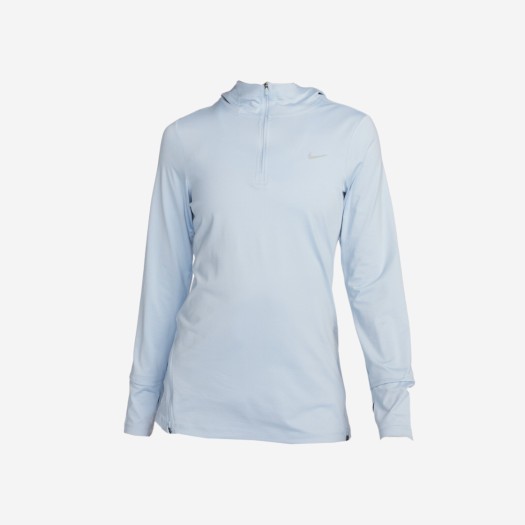 (W) 나이키 드라이핏 스위프트 UV 후드 러닝 자켓 라이트 아머리 블루 - 아시아