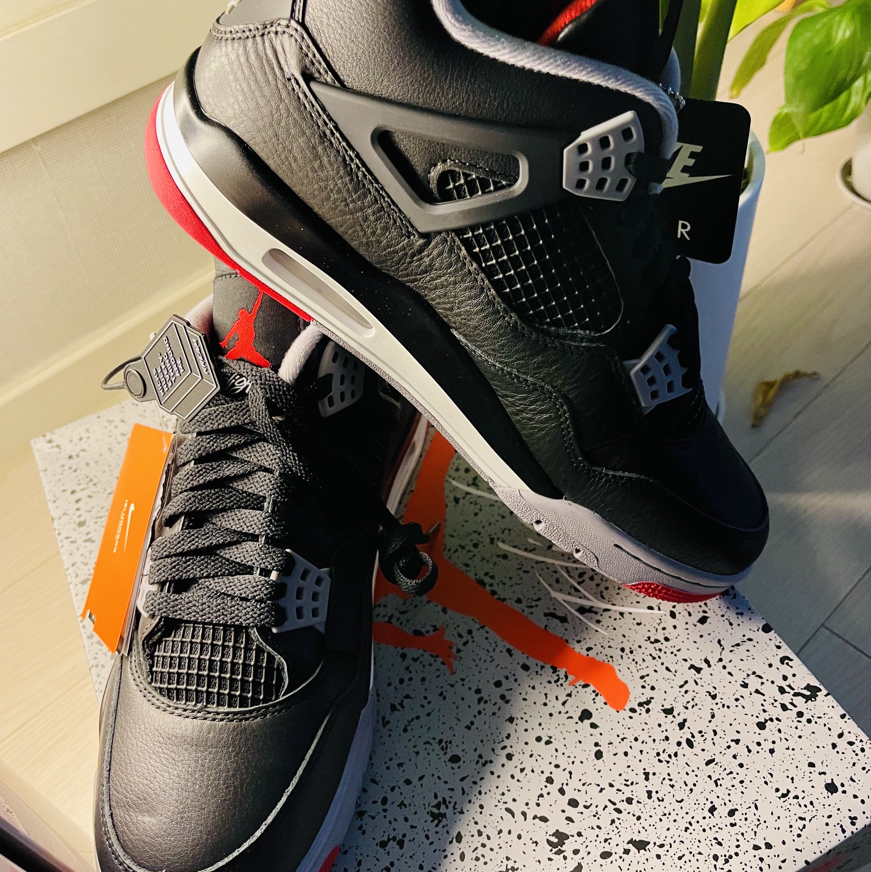Jordan 4 Retro Bred Reimagined, Jordan 3 Retro Craft Ivory 착용 스타일 - 2