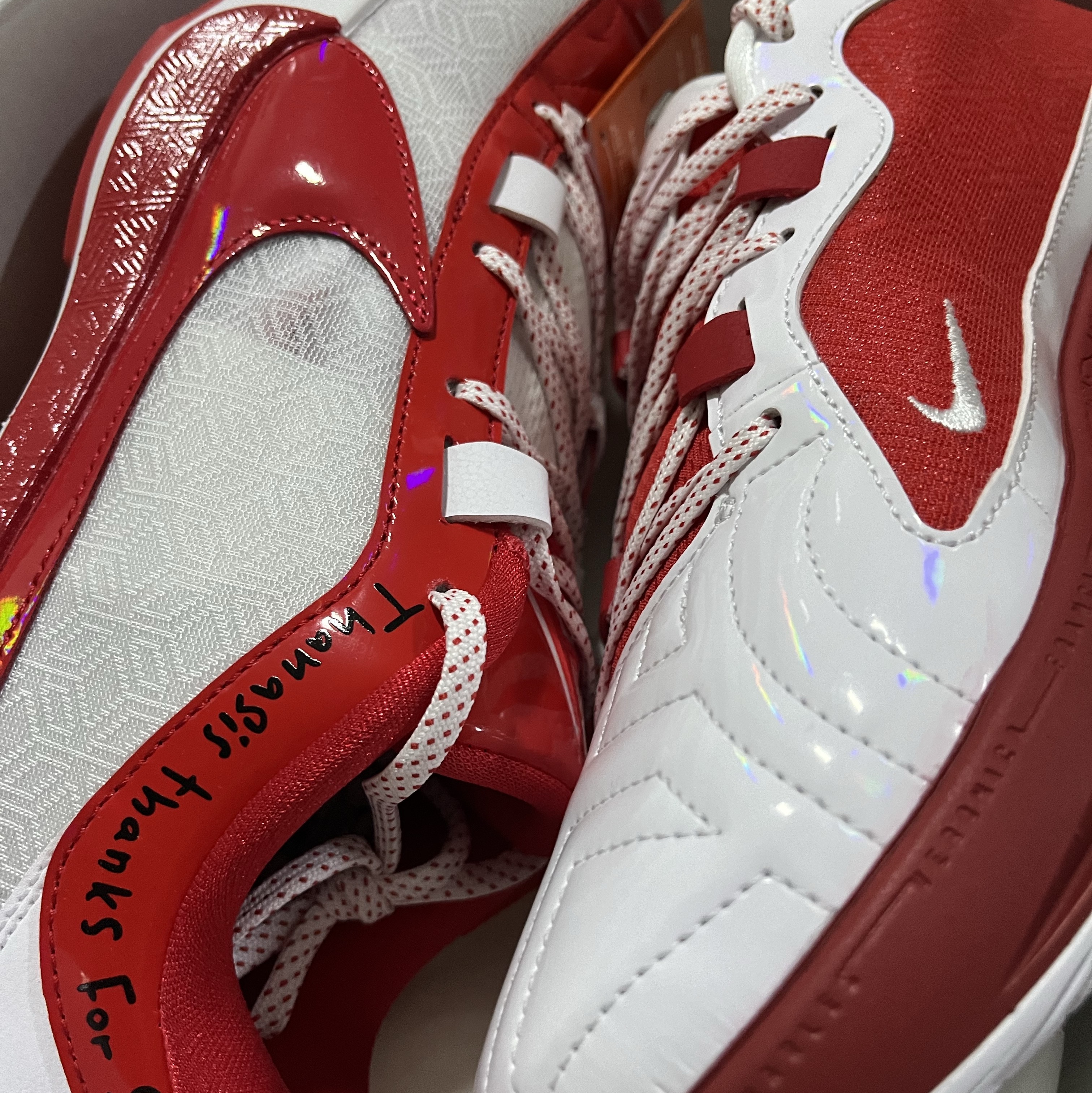 Nike Giannis Freak 5 ASW EP University Red White 착용 스타일