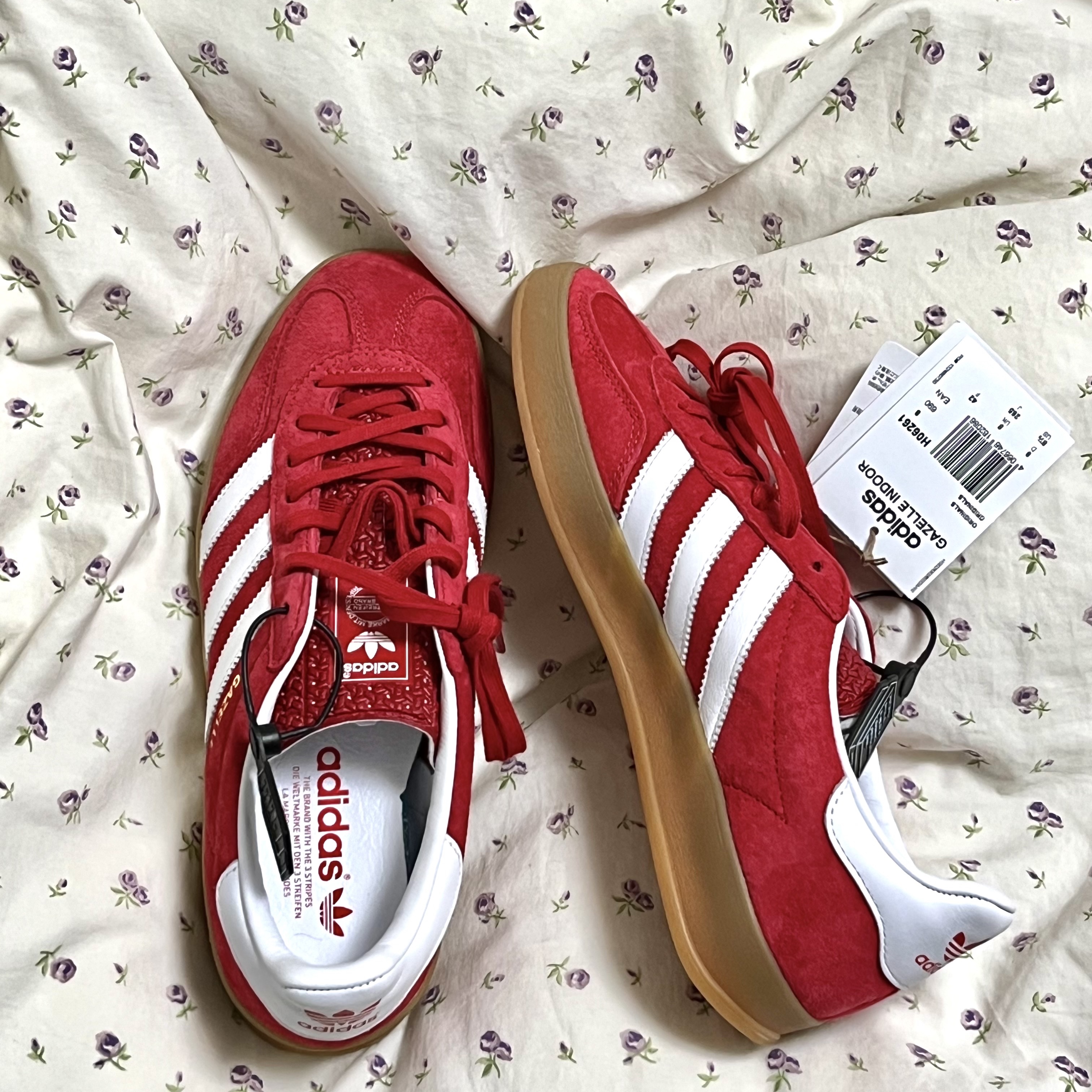Adidas Gazelle Indoor Scarlet 착용 스타일 - 1
