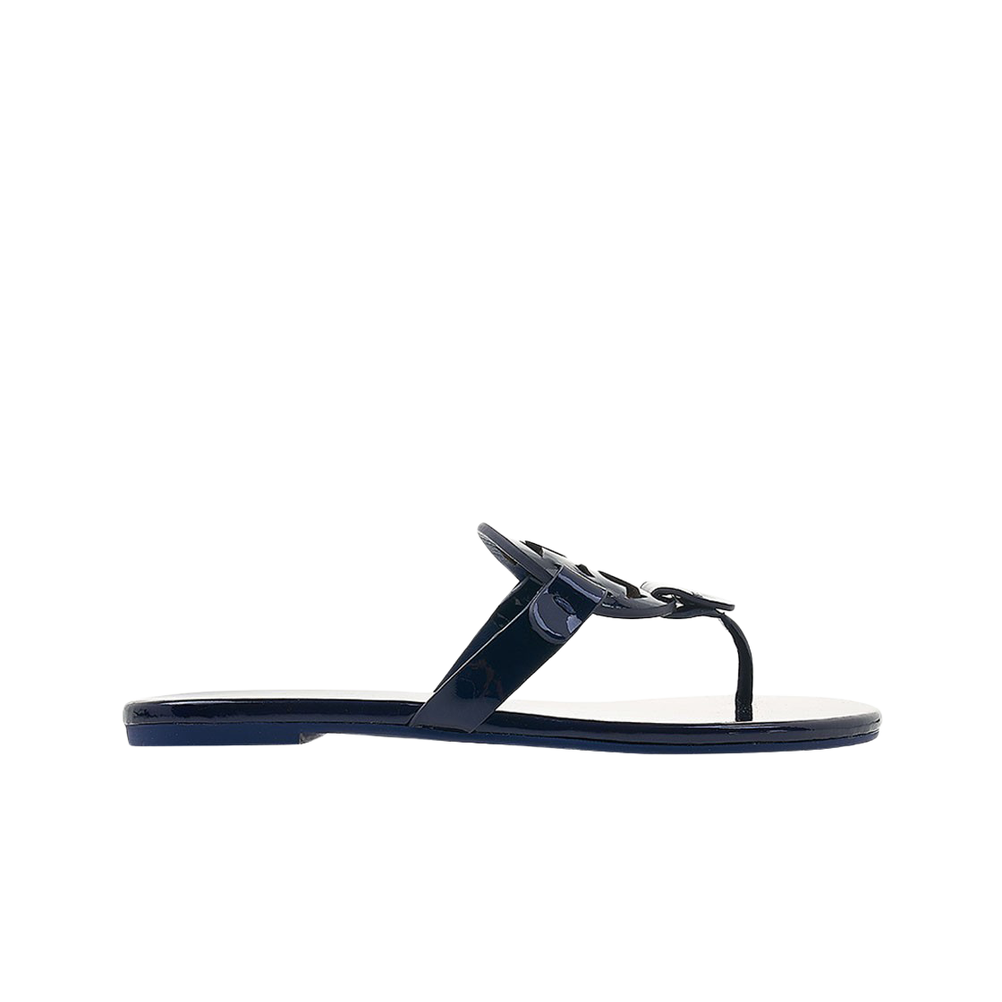(W) 토리버치 밀러 소프트 페이턴트 레더 샌들 네이비 씨((W) Tory Burch Miller Soft Patent Leather Sandal Navy Sea) - 1