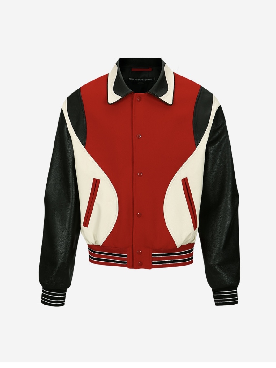 New Balance x Tokyo Design ML610S Outerspace Dark Mushroom, [KREAM 단독] ADSB Andersson Bell Robyn Varsity Jacket Red 착용 스타일 - 4