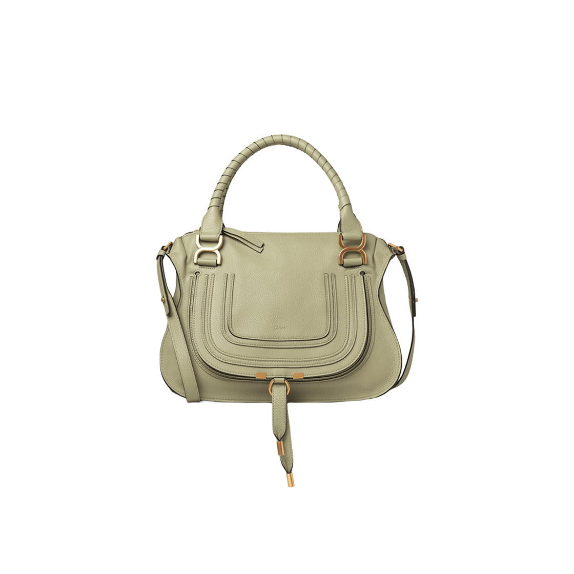 Chloe Marcie Double Carry Bag Faded Green 상세 이미지 1