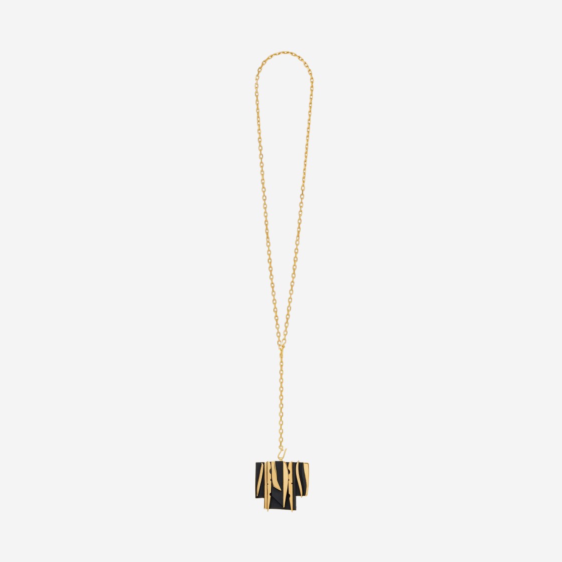 (W) Celine Nevelson Project Necklace Vermeil Oak Wood Gold Black 상세 이미지 1