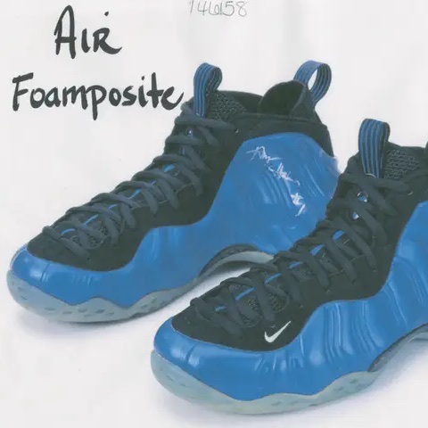 Nike x Comme des Garcons Homme Plus Air Foamposite One White, Nike Air Foamposite One NRG Galaxy 착용 스타일 - 2