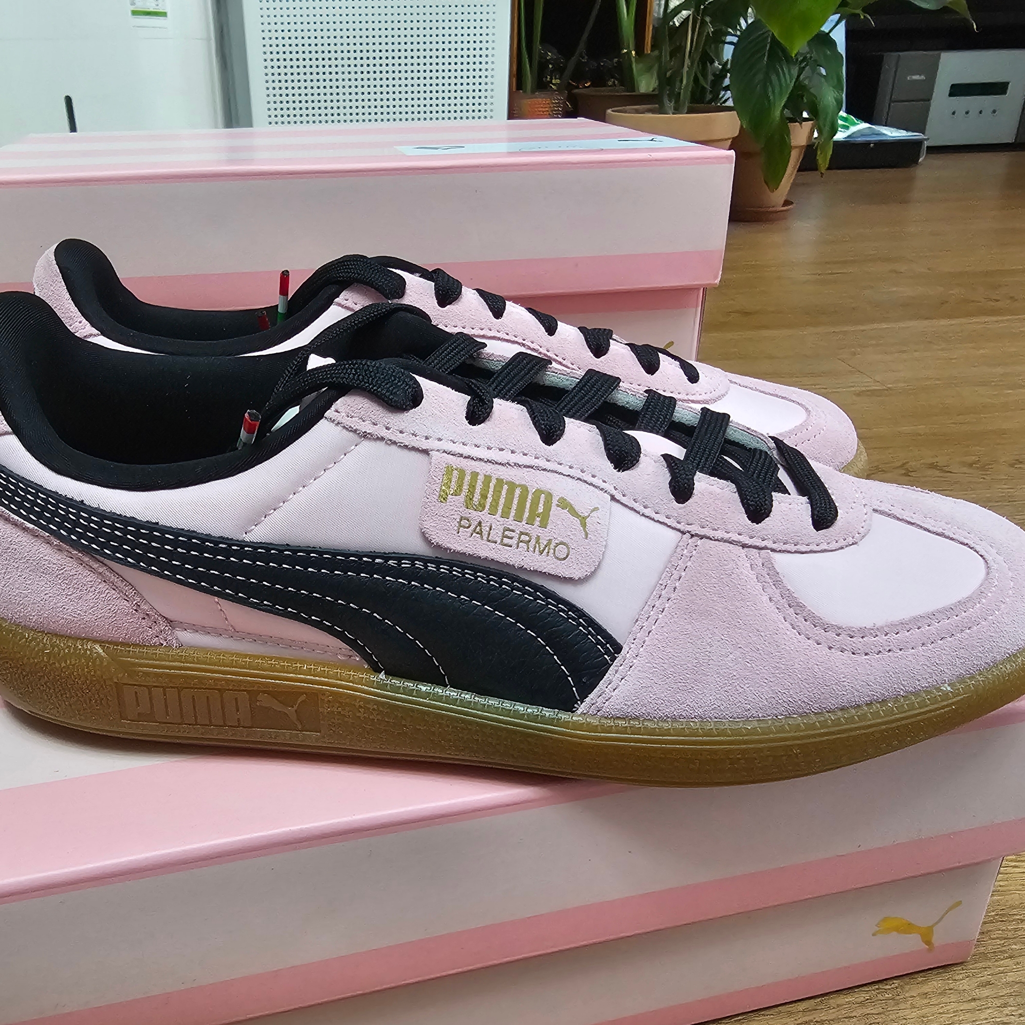 Puma x Palermo F.C. Sneakers Bright Pink Black 착용 스타일 - 2
