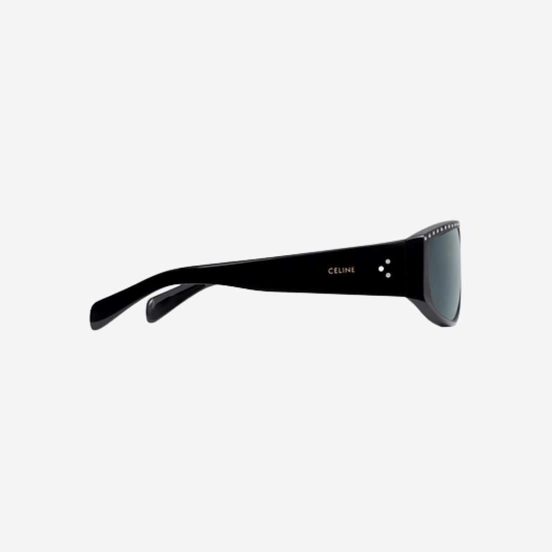 Celine Alan 2 Sunglasses in Acetate with Crystals Black 상세 이미지 3