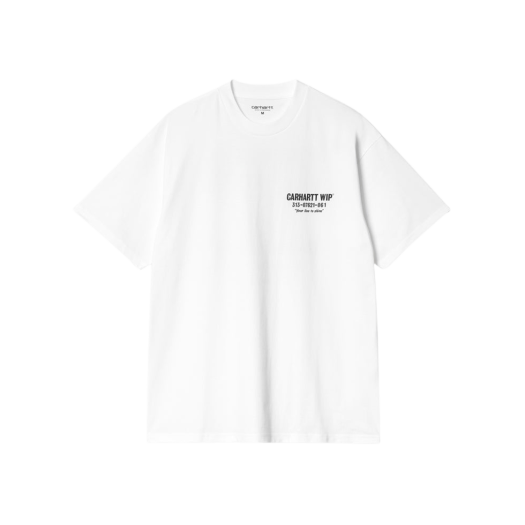 칼하트 WIP 레스 트러블 티셔츠 화이트 블랙