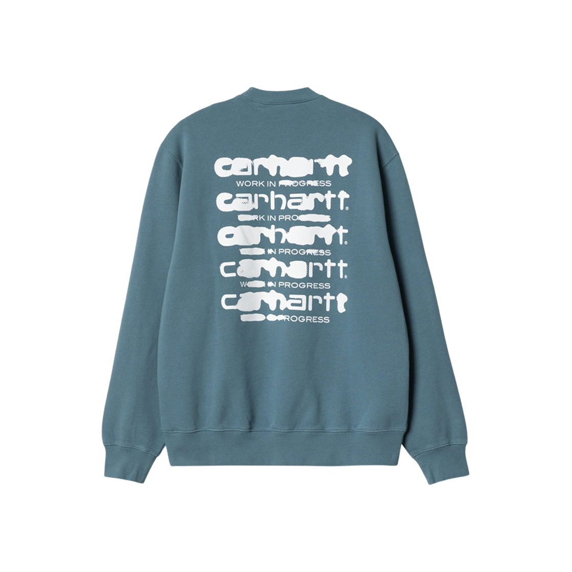 Carhartt WIP Ink Bleed Sweatshirt Vancouver Blue White Stone Washed 상세 이미지 2