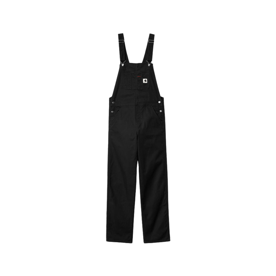 (W) Carhartt WIP Hubbard Canvas Bib Overall Straight Black 상세 이미지 1