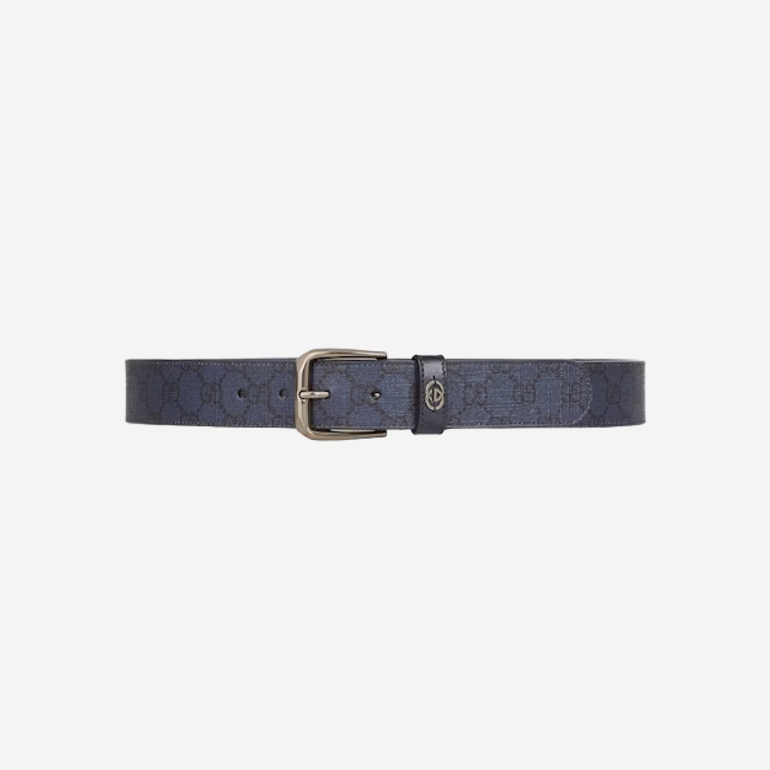 Gucci Belt with Interlocking G Detail Blue Dark Blue Supreme 상세 이미지 1