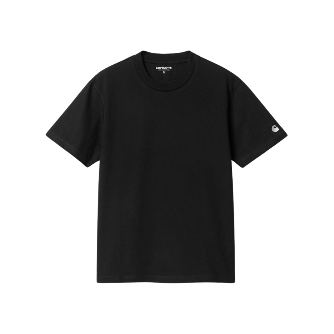 (W) Carhartt WIP Casey T-Shirt Black Silver 상세 이미지 1