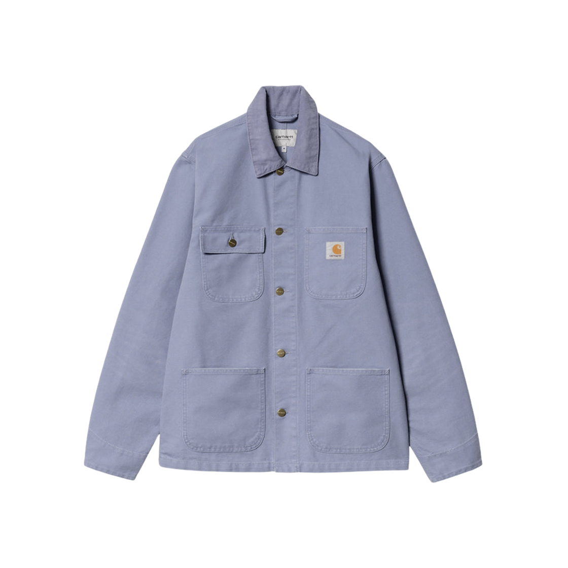 Carhartt WIP Unlined Dearborn Canvas Michigan Chore Coat Bay Blue Aged Canvas - Spring 상세 이미지 1