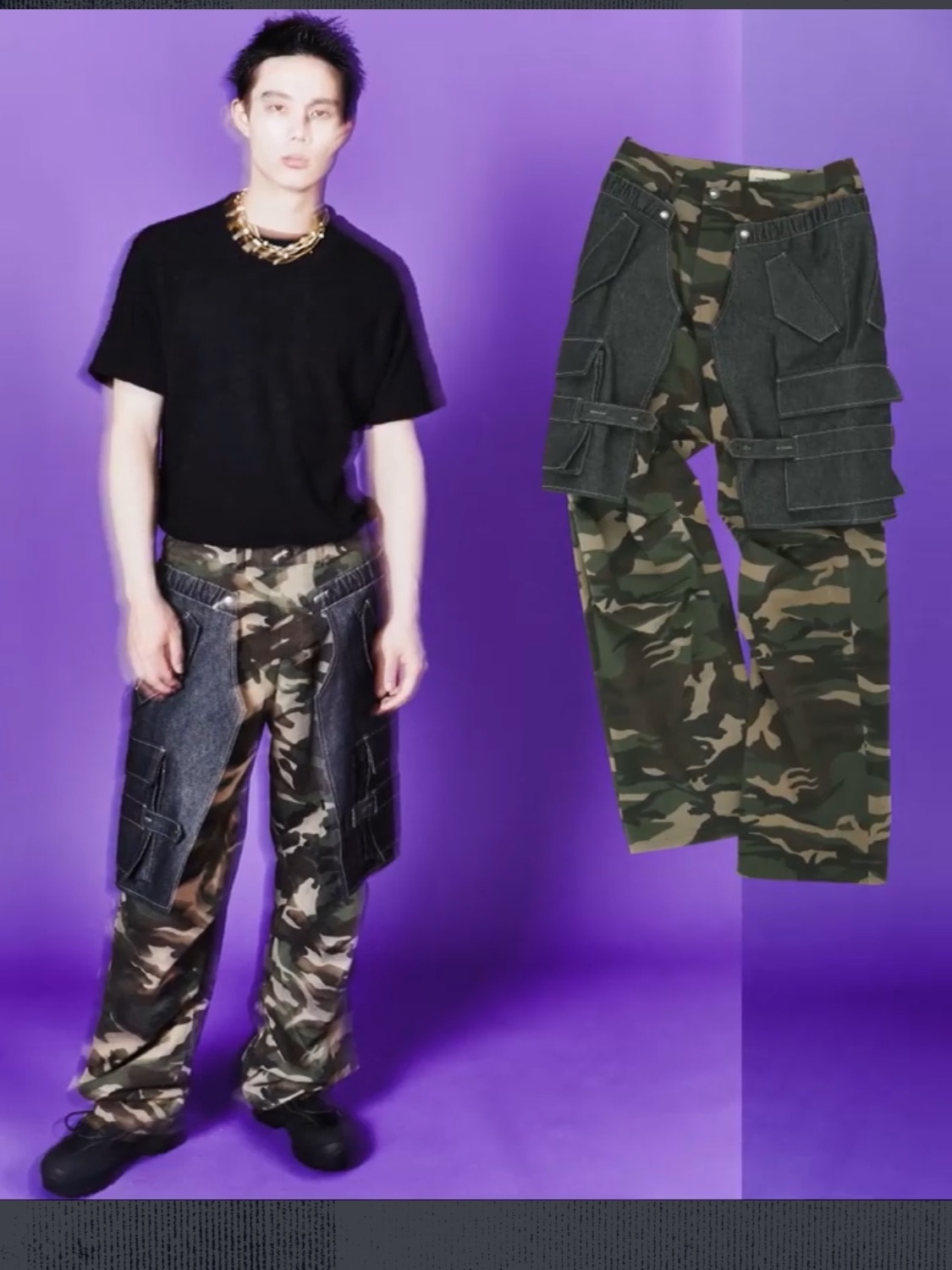 Apple AirPods Max Lightning Silver (Korean Ver.), [KREAM 단독] ADSB Andersson Bell Raptor Layered Cargo Pants Indigo Green 착용 스타일 - 4