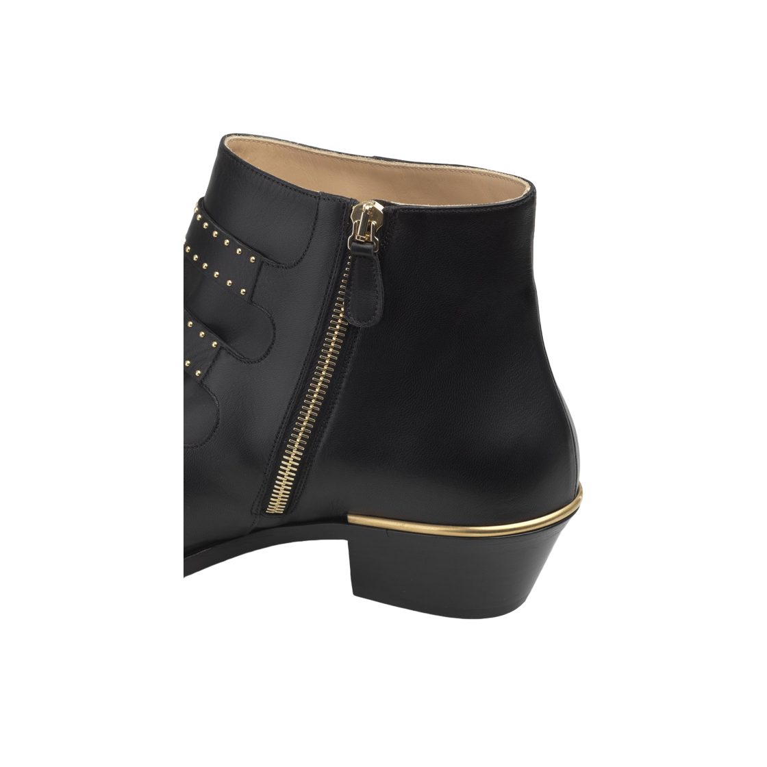 (W) Chloe Susanna Short Boot Black Gold 상세 이미지 2