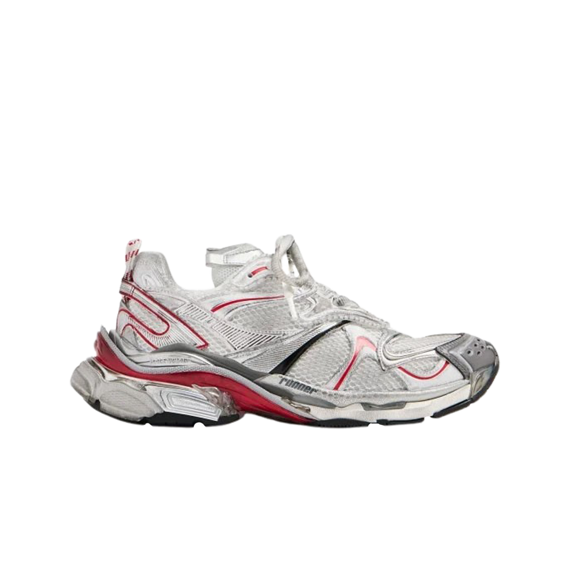 발렌시아가 러너 2.0 스니커즈 화이트 그레이 레드(Balenciaga Runner 2.0 Sneaker White Grey Red) - 1