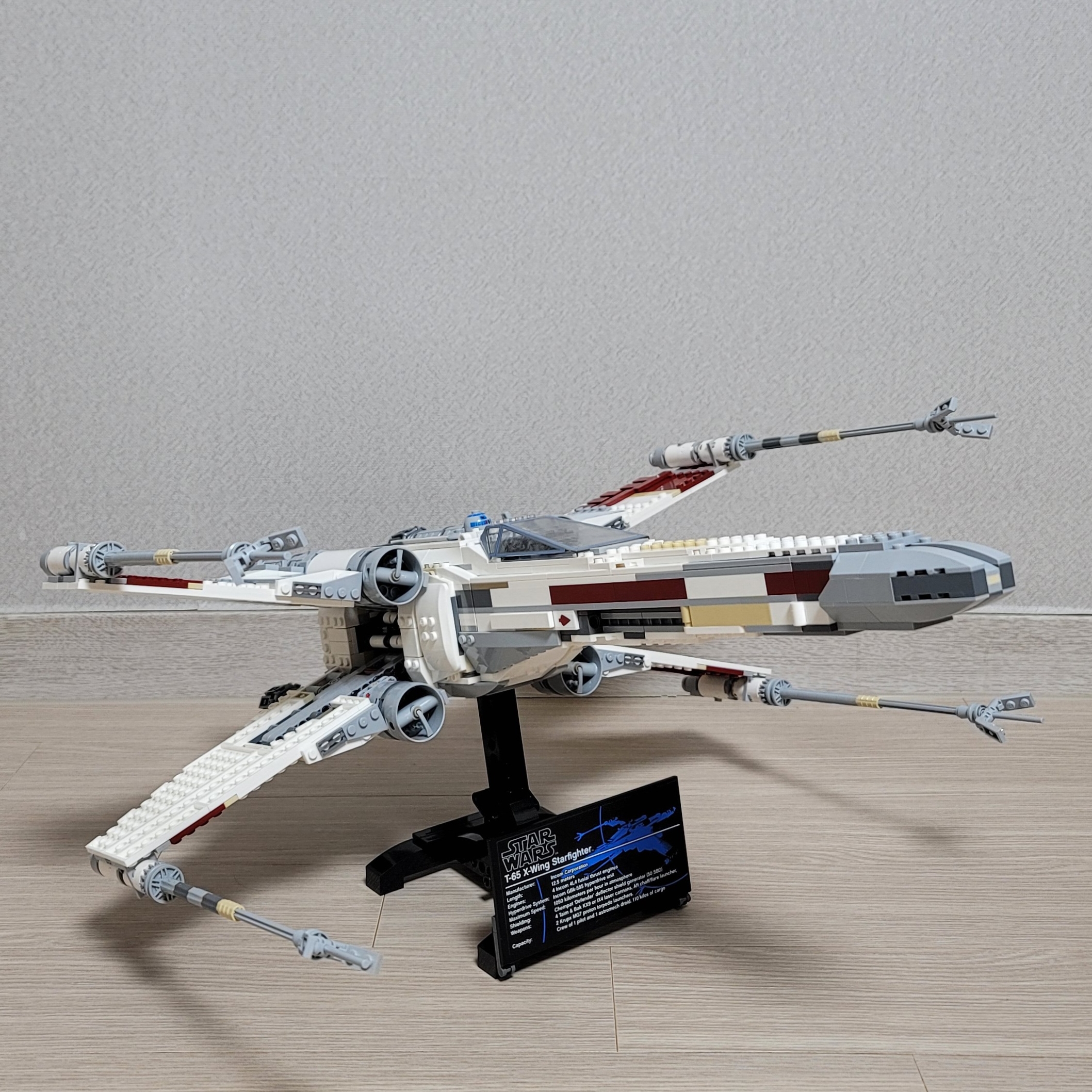 Lego Star Wars Red Five X-Wing Starfighter 착용 스타일