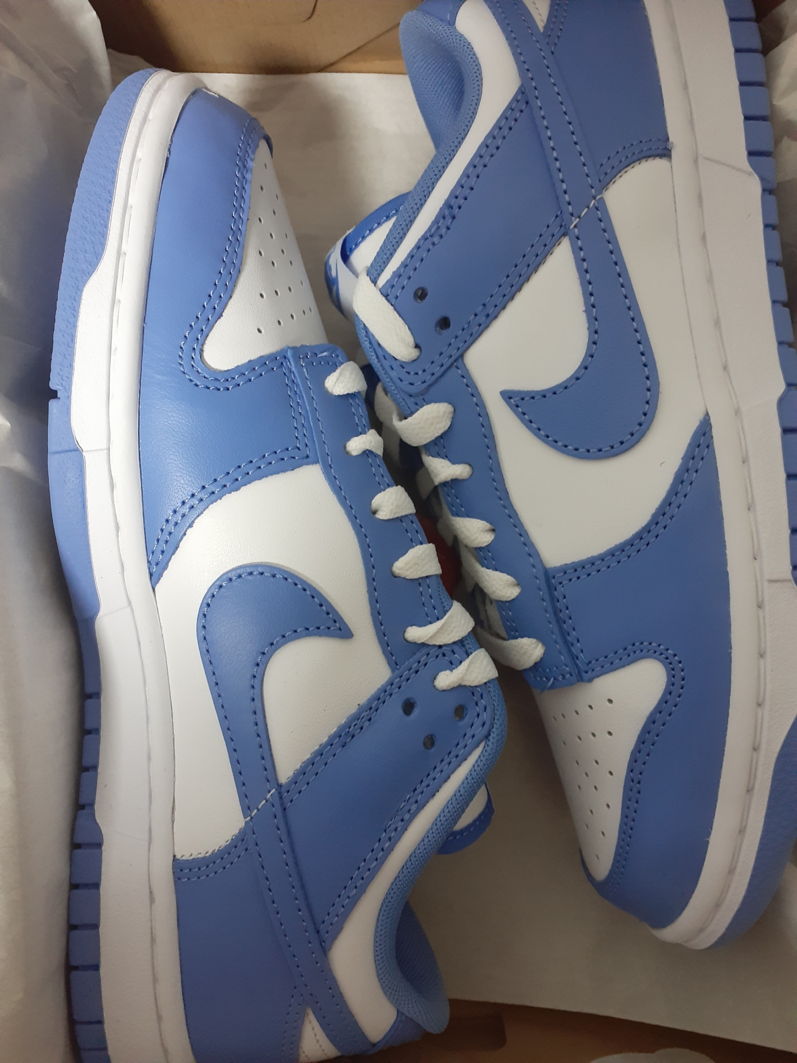 Nike Dunk Low Retro White Polar Blue 착용 스타일