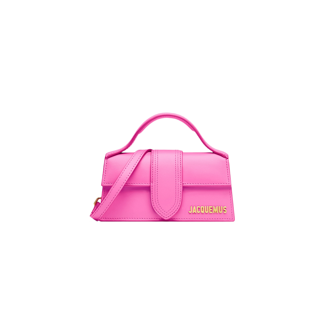 Jacquemus Le Bambino Small Flap Bag Neon Pink 상세 이미지 1