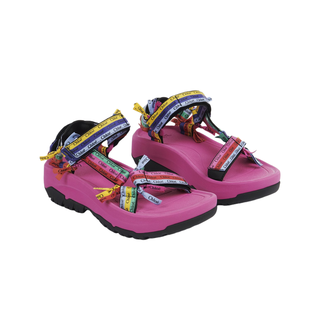 (W) Chloe Chloe X Teva Hurricane Xlt2 Ampsole Flat Sandal Multicolor Pink 상세 이미지 2