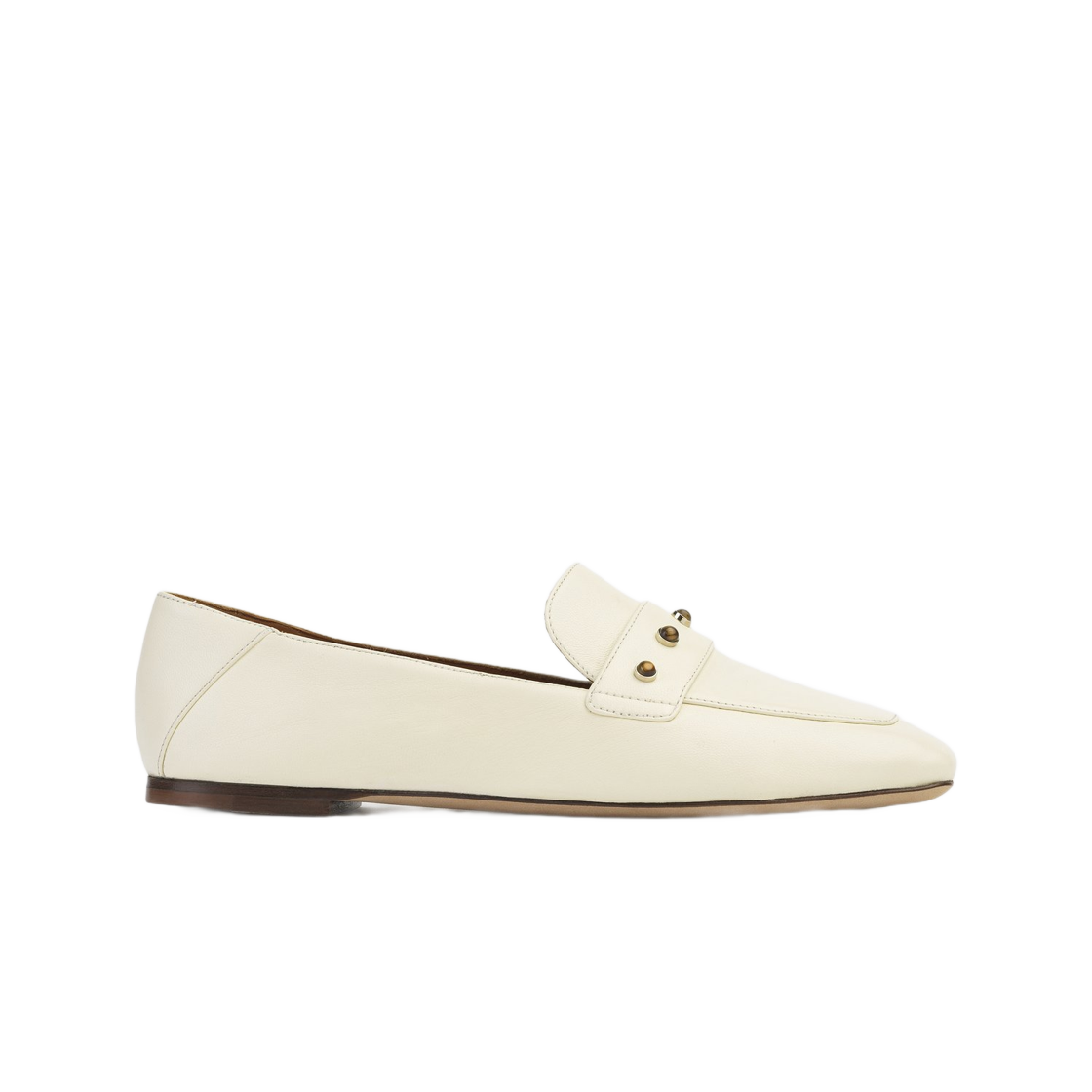 (W) 끌로에 오르나 플랫 로퍼 에그쉘((W) Chloe Aurna Flat Loafer Eggshell) - 1