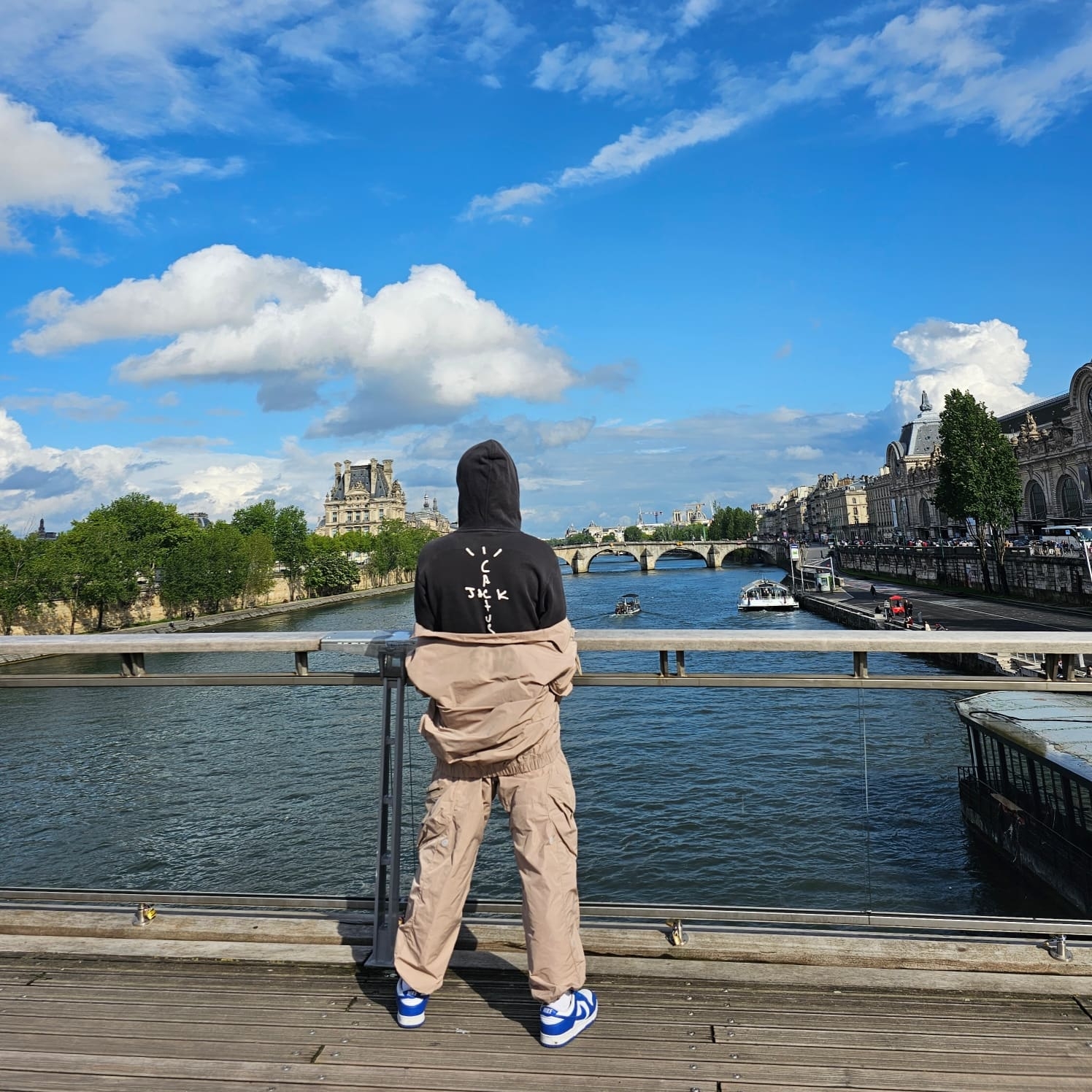 Jordan x Travis Scott MJ Fleece Hoodie - Asia 착용 스타일