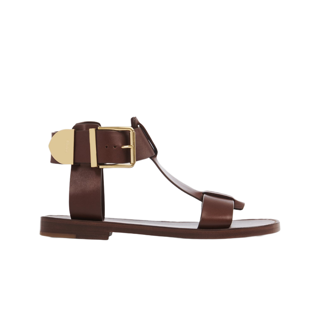 (W) Chloe Rebecca Flat Sandal Brunet Brown 상세 이미지 1