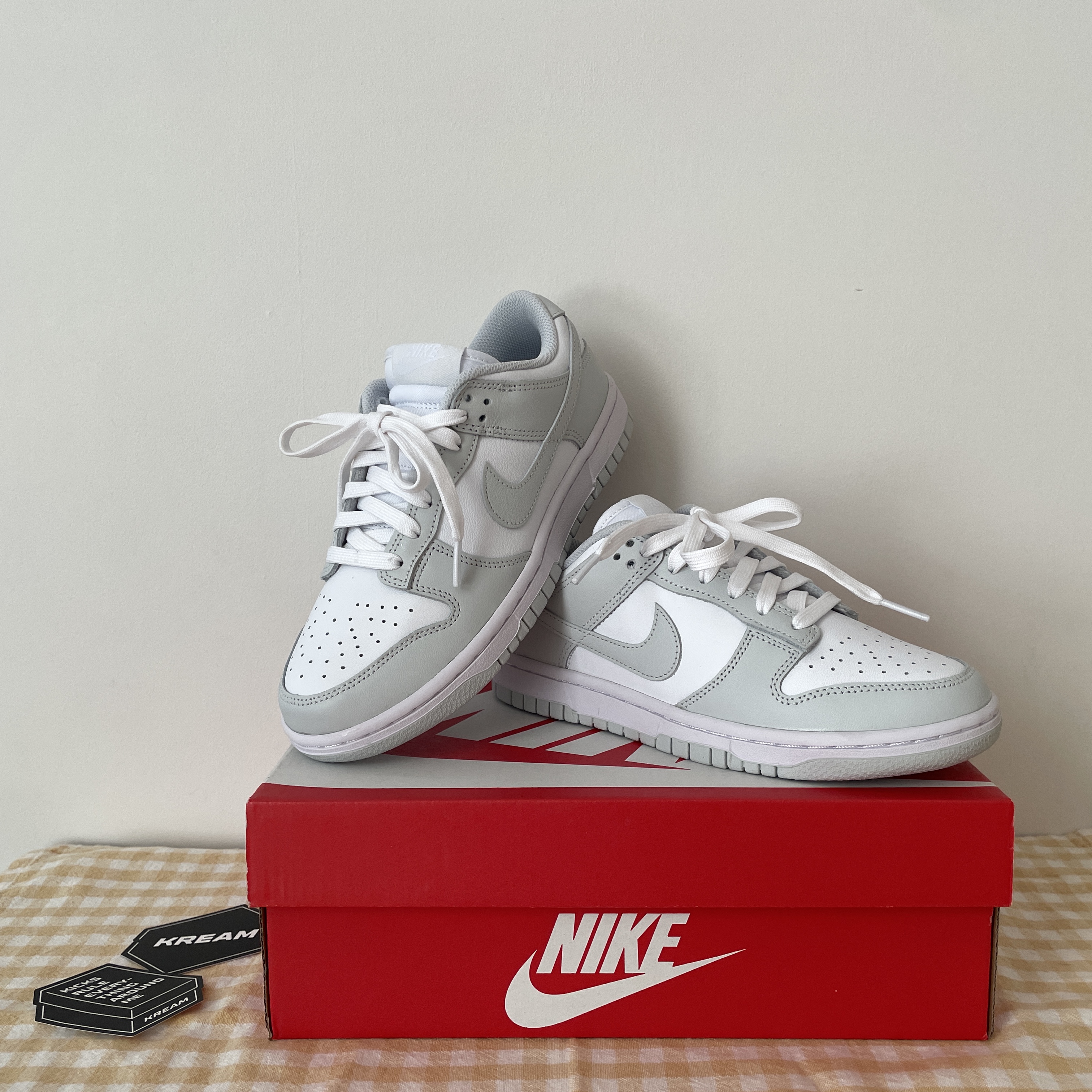 (W) Nike Dunk Low Photon Dust 착용 스타일