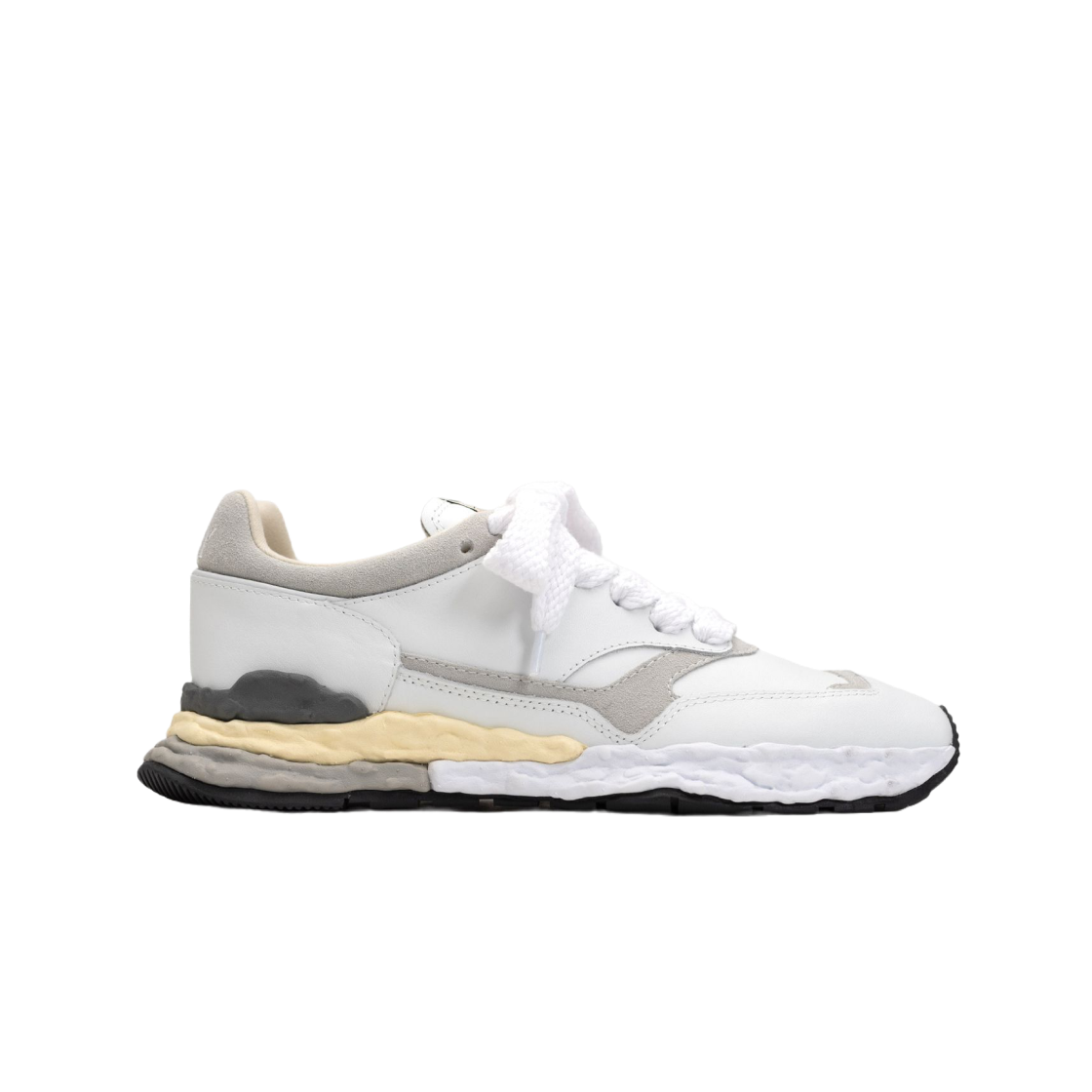 메종 미하라 야스히로 조지 OG 솔 레더 로우탑 스니커즈 화이트(Maison Mihara Yasuhiro George OG Sole Leather Low-top Sneakers White) - 1