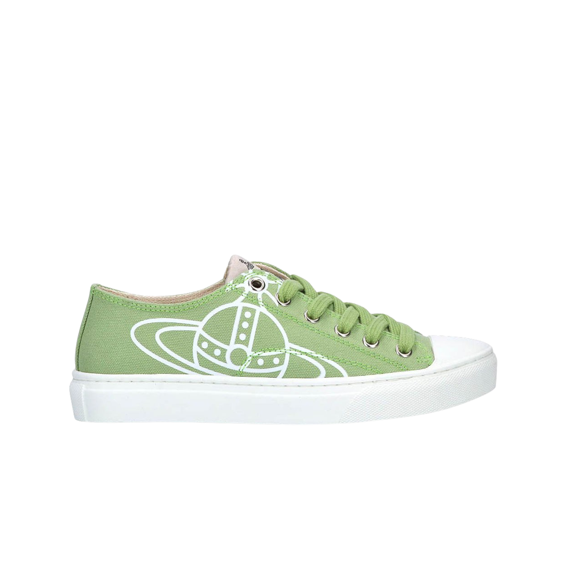 75020005W-W0004-M404 (W) Vivienne Westwood Plimsoll Low Top 2.0 Trainer Sage Green