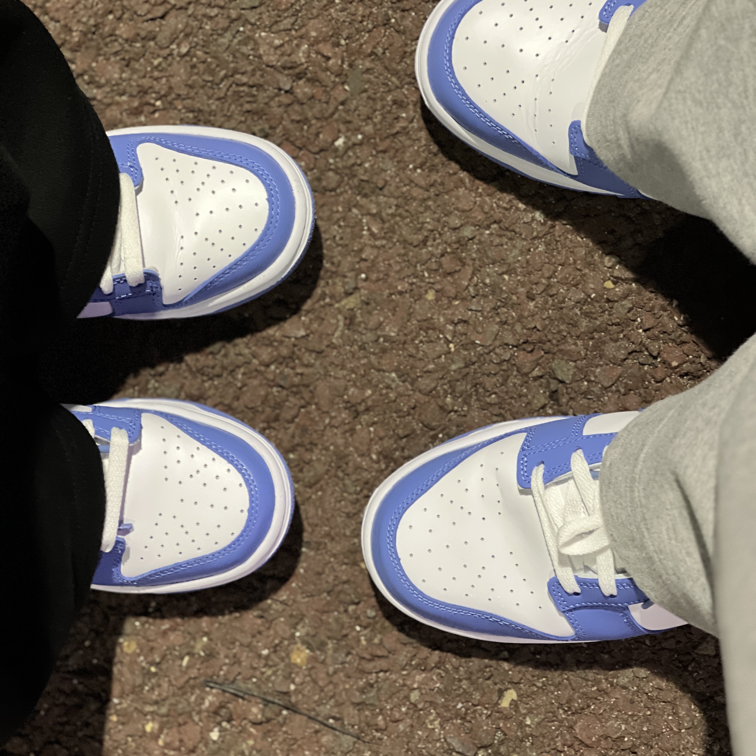 Nike Dunk Low Retro White Polar Blue 착용 스타일