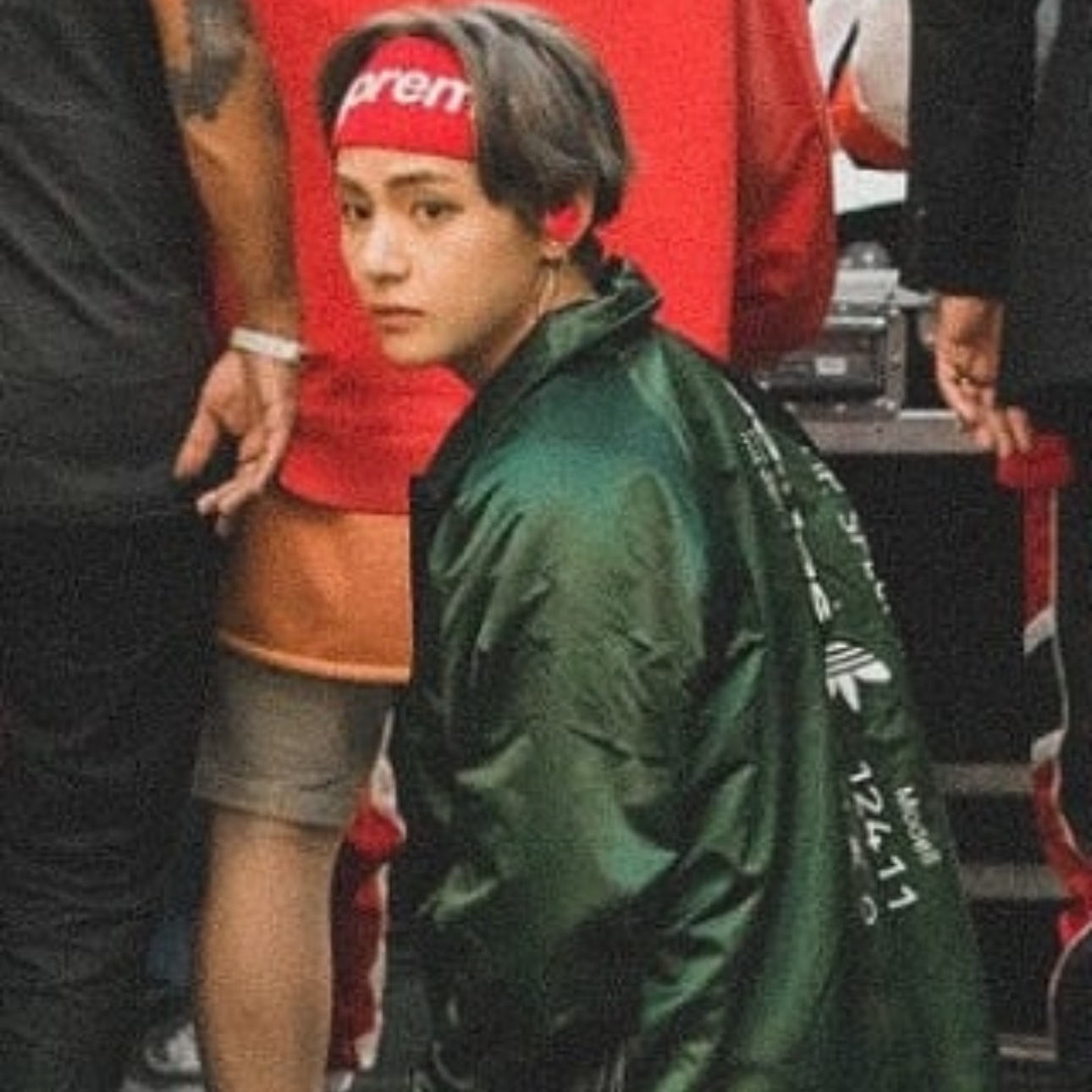 Supreme x Nike NBA Headband Red - 19SS 착용 스타일 - 1