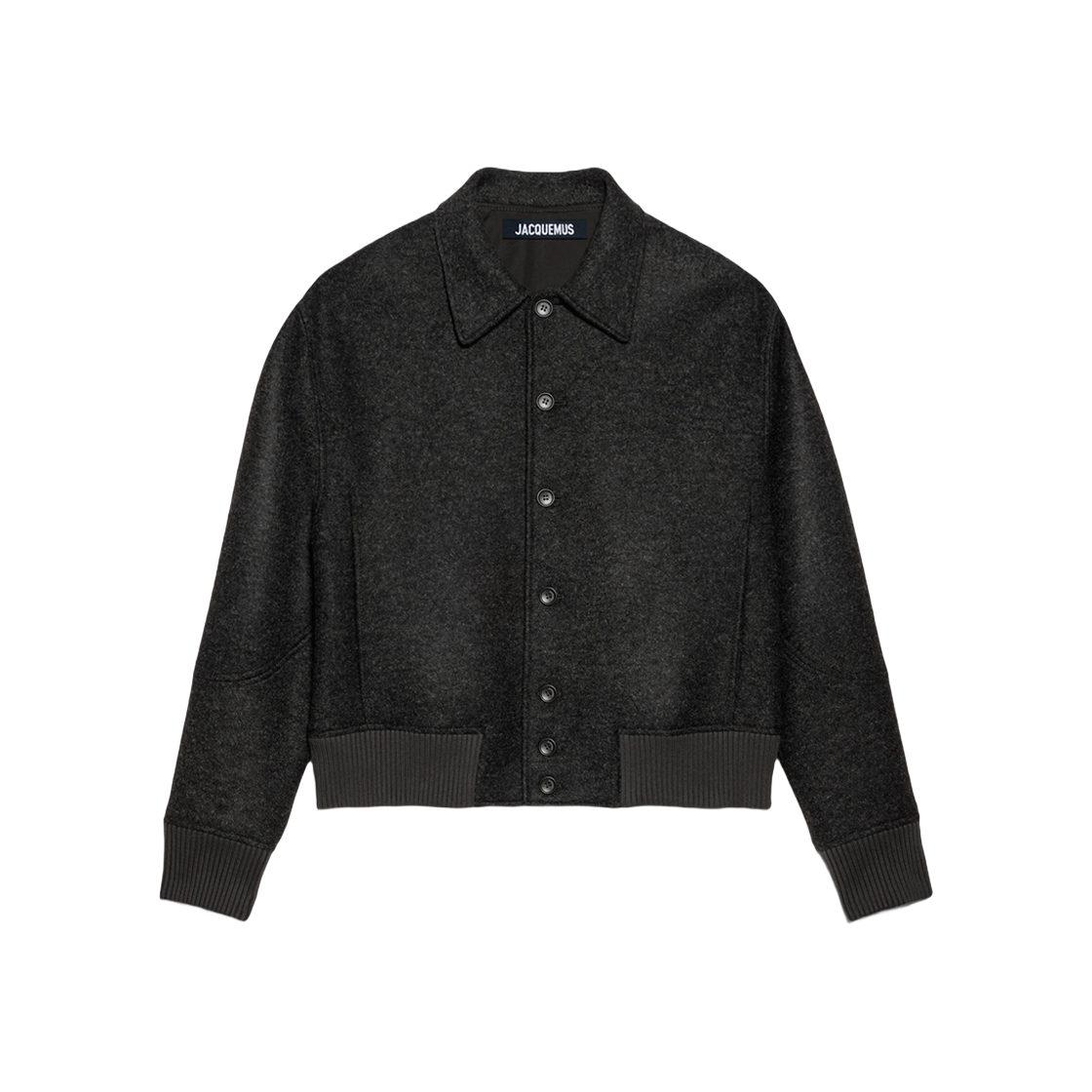 Jacquemus Le Bomber Feltro Felted Bomber Dark Grey 상세 이미지 1