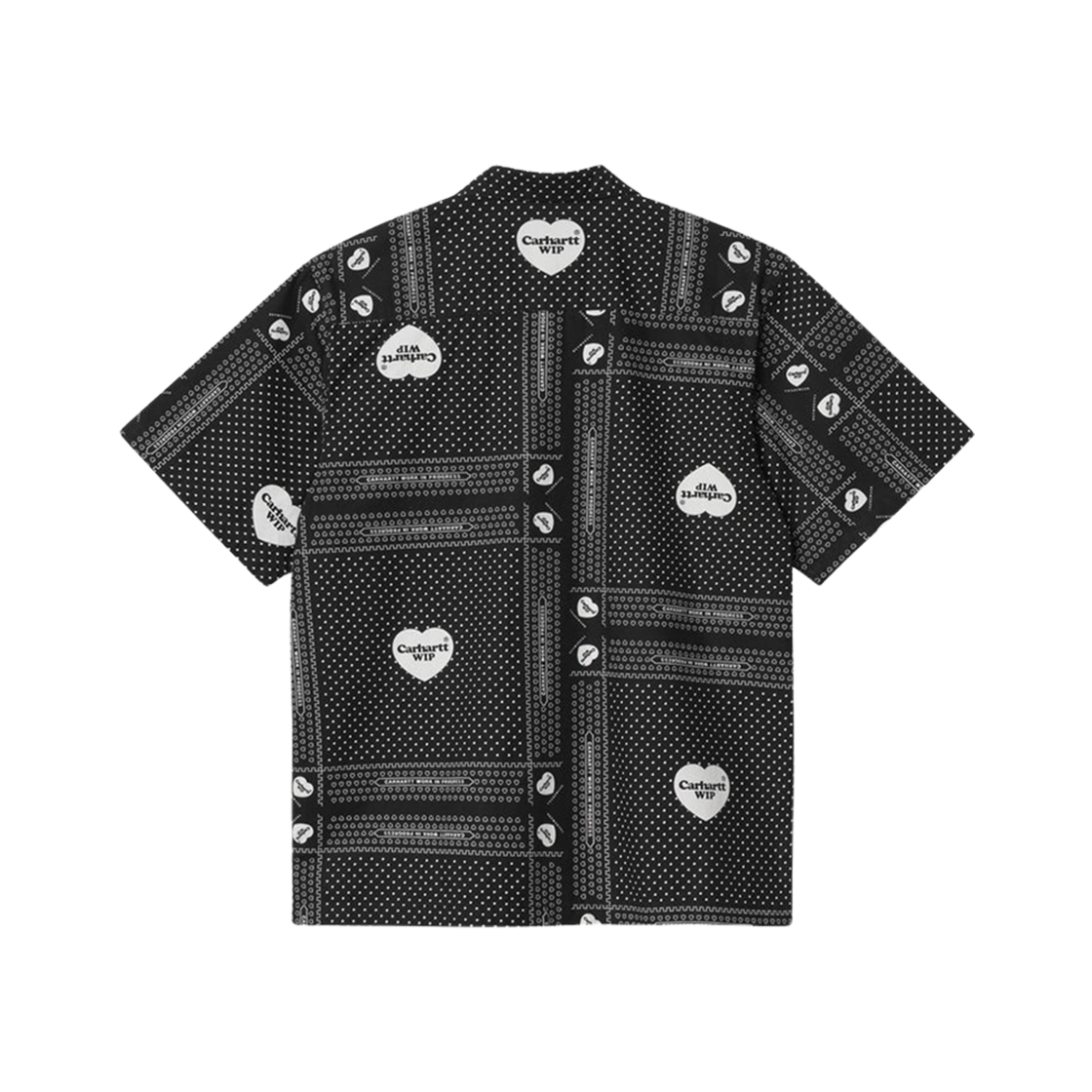 Carhartt WIP Heart Bandana Print Shirt Black 상세 이미지 2