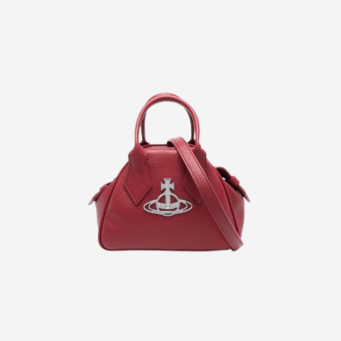 Vivienne Westwood Re-Vegan Grain Mini Yasmine Bag Red 상세 이미지 1