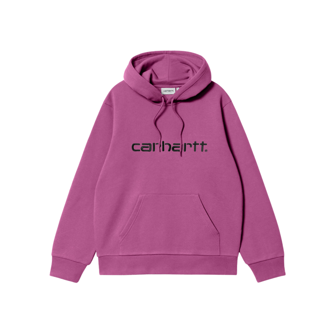 Carhartt WIP Hooded Carhartt Sweatshirt Magenta Black 상세 이미지 1