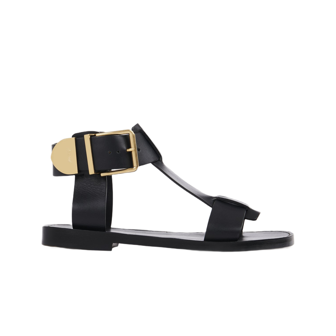 (W) Chloe Rebecca Flat Sandal Black 상세 이미지 1