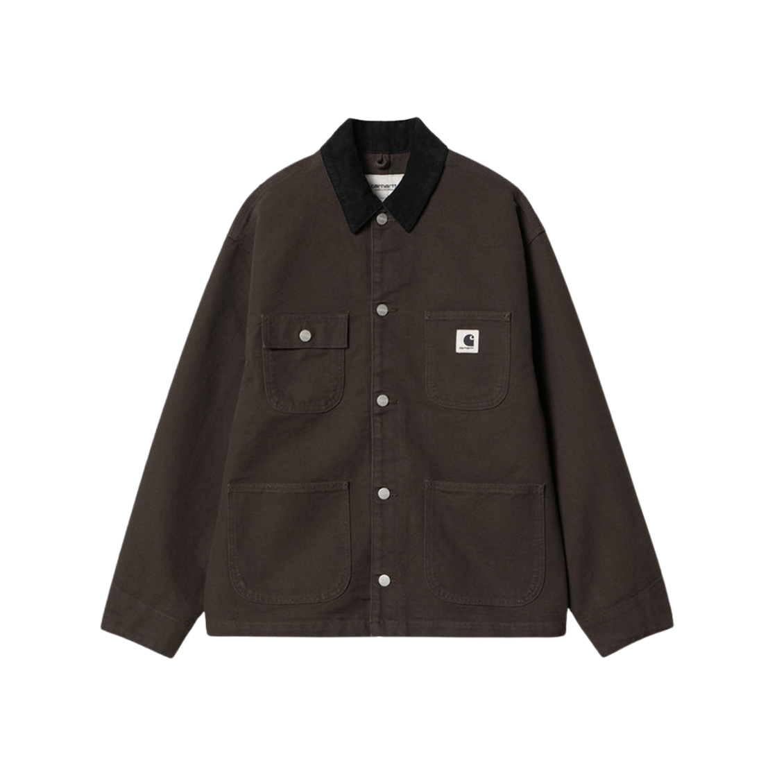 (W) Carhartt WIP Dearborn Canvas OG Michigan Coat Tobacco Black Rinsed - Spring 상세 이미지 1