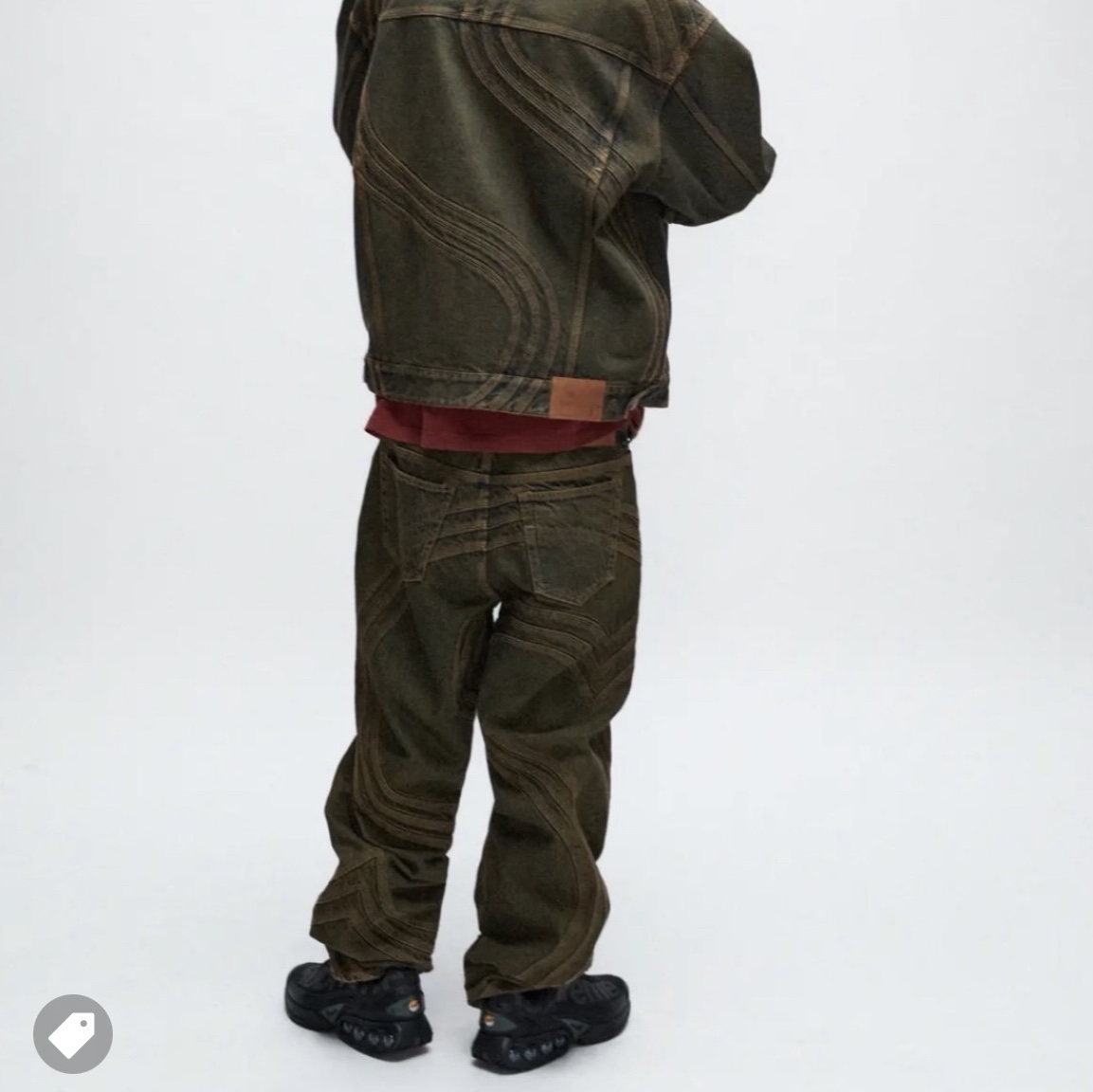 Supreme S Logo Loose Fit Jean Dirty - 24SS 착용 스타일