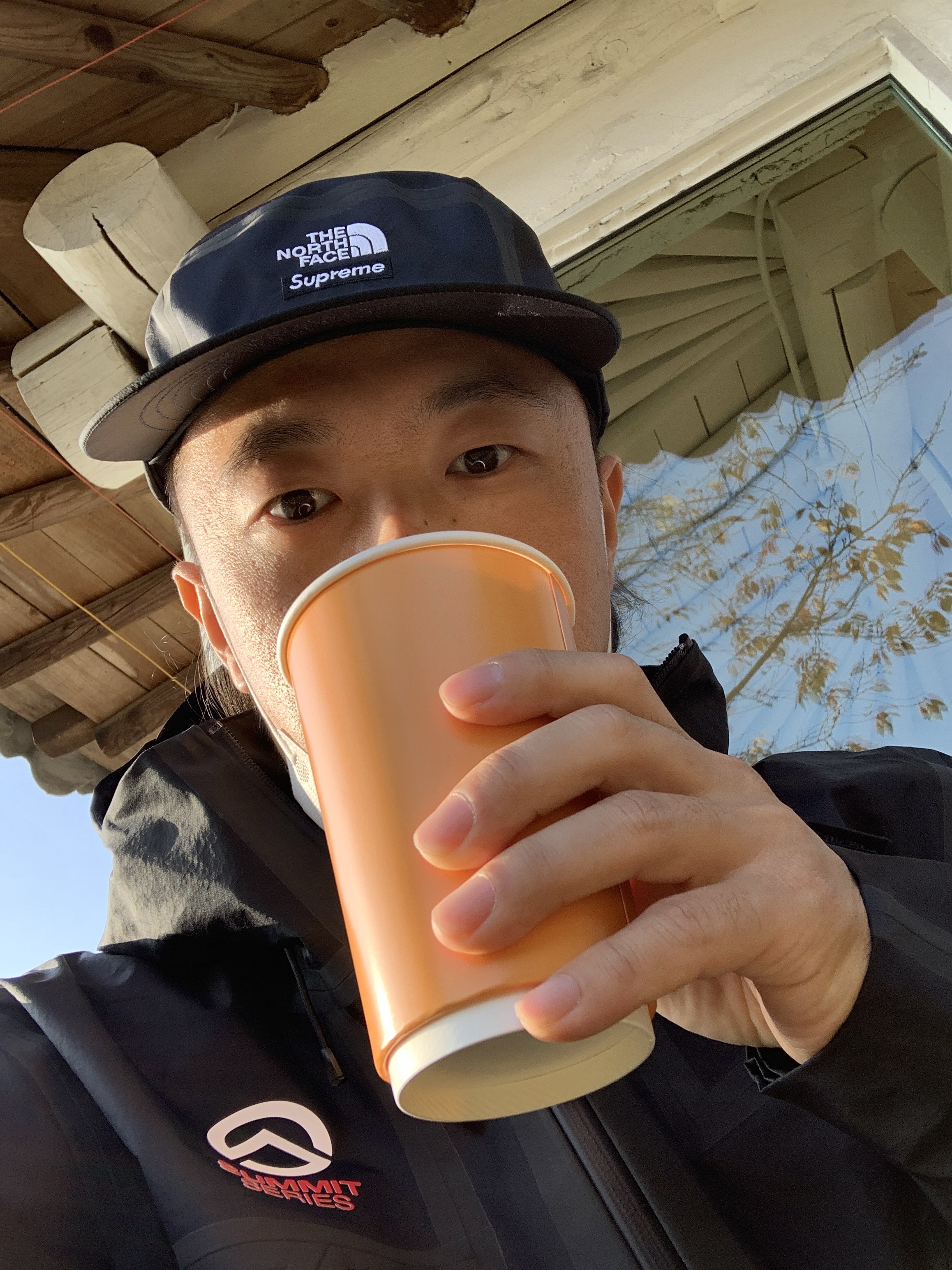 Supreme x The North Face Summit Series Outer Tape Seam Camp Cap Black - 21SS, Supreme x The North Face Summit Series Outer Tape Seam Jacket Black - 21SS 착용 스타일