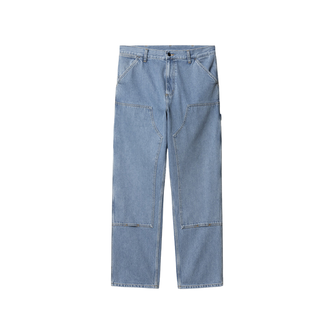 Carhartt WIP Smith Denim Double Knee Pants Blue Stone Bleached 상세 이미지 1